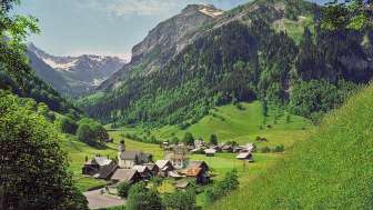 Vecchia sega del villaggio Weisstannen