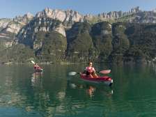 Kayak sul lago di Walen