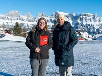 Rosi Burri e Manuel Rothmund sul Flumserberg