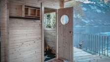 Sauna Hüttli sulle rive del lago di Walen