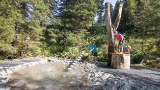 Foresta acquatica di Pizol Bambini, gita in famiglia