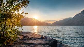Spiagge_Walensee_Murg Lago di Walen, Murg, atmosfera serale