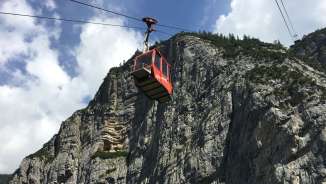 Vättnerberg_ferrovia di montagna Funivia, Vättis, valle Tamina, montagne, rocce, Vättnerberg, vista, funivia Vättnerberg