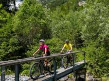 bikernetzwerk, ebike, cielo blu, Valle Tamina, sole, Kunkels