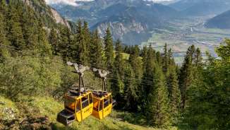 La società di Malans_Bündner Älplibahn, Älplibahn Malans, vista, Bündner Herrschaft, Malans, vigneti, vigneto