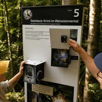 Pannelli informativi lungo il percorso © Heidiland Tourismus AG