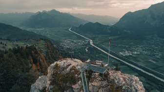 Punto di vista, autunno, giro di Pizalun, tramonto, valle Tamina, escursioni, nuvole