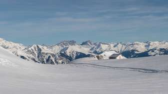 Magia d'inverno, Pizol, neve, cielo azzurro, sentiero panoramico, montagne, abeti innevati, sole, valle, montagne innevate, Alpi, panorama, vetta, escursioni invernali