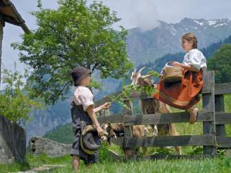 Peter, Alp, Heidi, Heidi e Peter, villaggio di Heidi, Geissen, storia