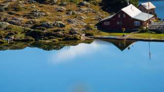 Lago di montagna, Heidiland, colori autunnali, escursione autunnale, Murgsee, rifugio Murgseehütte, escursione, passeggiata