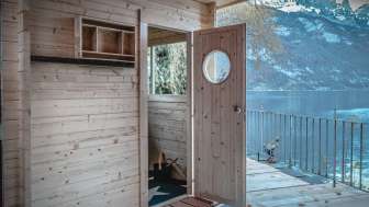 Sauna Hüttli sulle rive del lago di Walen