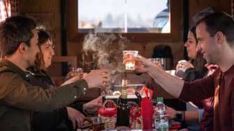 Giro in carrozza con fonduta Bündner Herrschaft