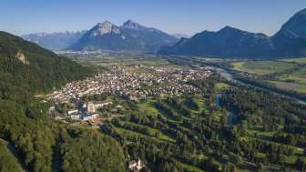 Bad Ragaz vista dall'alto © Heidiland Tourismus / Thomas Kessler Visual