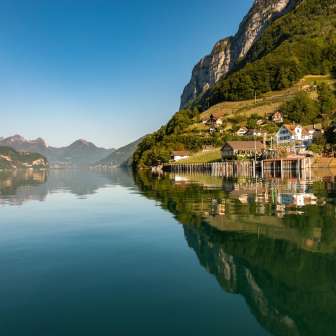 Quinten e il Lago di Walen © Heidiland Tourismus / Thomas Kessler Visual