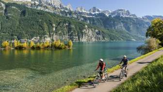 Noleggio di biciclette elettriche sul Lago di Walen
