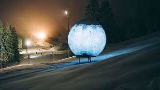 Galassia Flumserberg Flumserberg Galaxie, luce, pista Chrüz, sci notturno, Flumserberg, après-ski