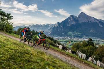 Alpi, montagne, bici, Biking on Flumserberg, percorso per mountain bike, Gonzen, Heidiland - mountain bike, Heidiland Trailtour, mountain bike, sport in mountain bike, MTB, Alpi svizzere, escursioni