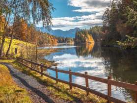Gita, giro intorno al lago di Chapfen, lago di Chapfen, autunno, colori autunnali, Mels, bosco, escursionismo