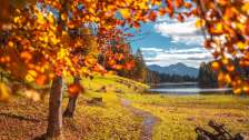 Gita, giro intorno al lago di Chapfen, lago di Chapfen, autunno, colori autunnali, Mels, bosco, escursionismo