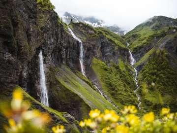 Cascate del Batöni nella valle Weisstannental