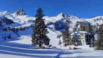 Berghotel Seebenalp sul Flumserberg in inverno Berghotel Seebenalp sul Flumserberg